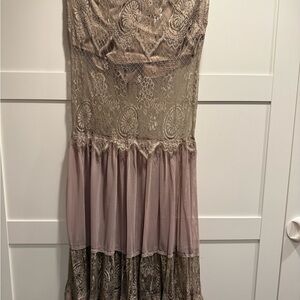 Elegant Lace and Mesh 2 piece set